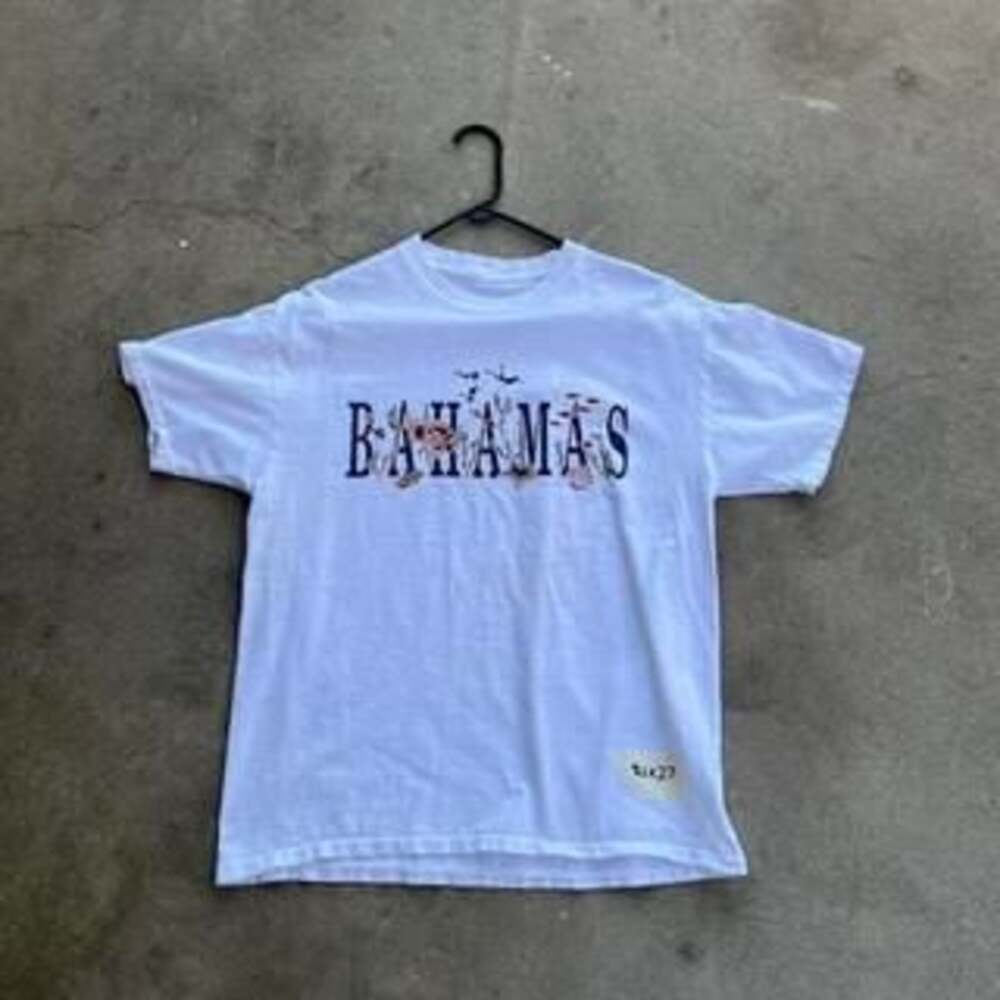 Vintage 90s Bahamas Graphic T-Shirt - White, Size Medium